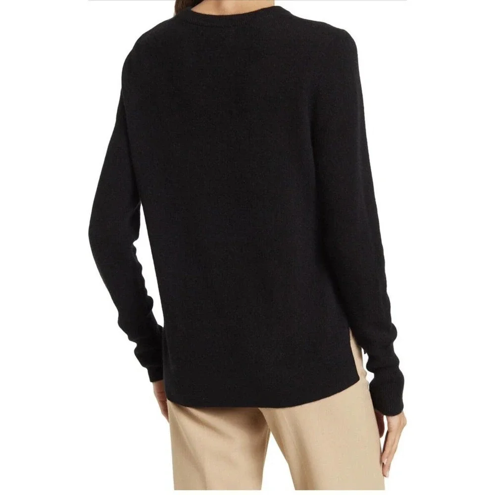 Halogen 100% Cashmere Black Sweater sz Xsmall